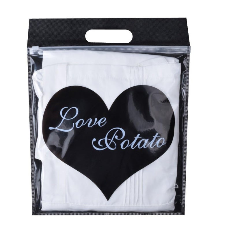 Love Potato Cute White Retro Lady's Aprons for Women's Kitchen Cooking Cleaning Maid Costume with Pockets - Image 5